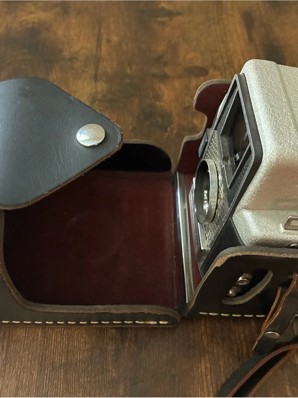 Bell & Howell Electric Eye 127 Camera — Black & Silver Vintage Style